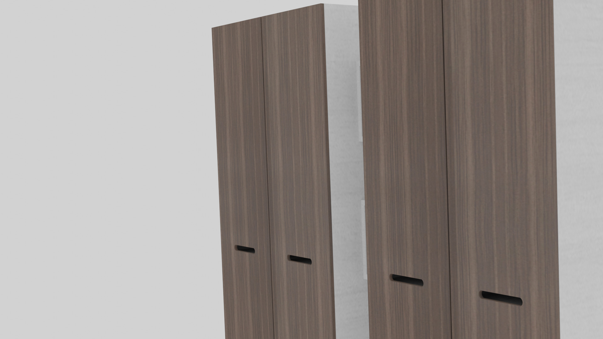 Wall Wardrobe 3D Model Low-poly 3D model_4