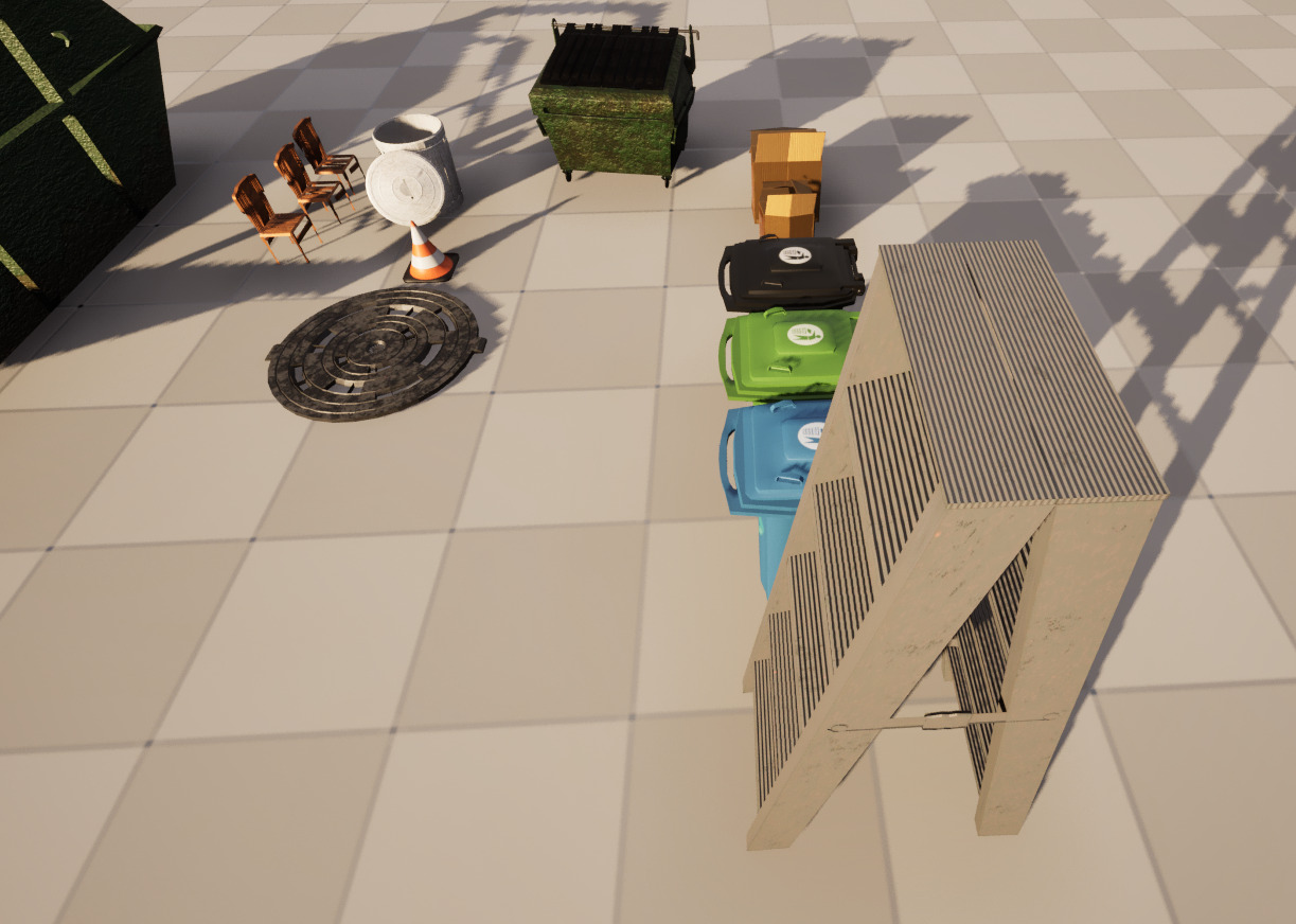 Alleyway Environment Asset Pack - Realistic Low Poly Gameready Low-poly 3D model_21