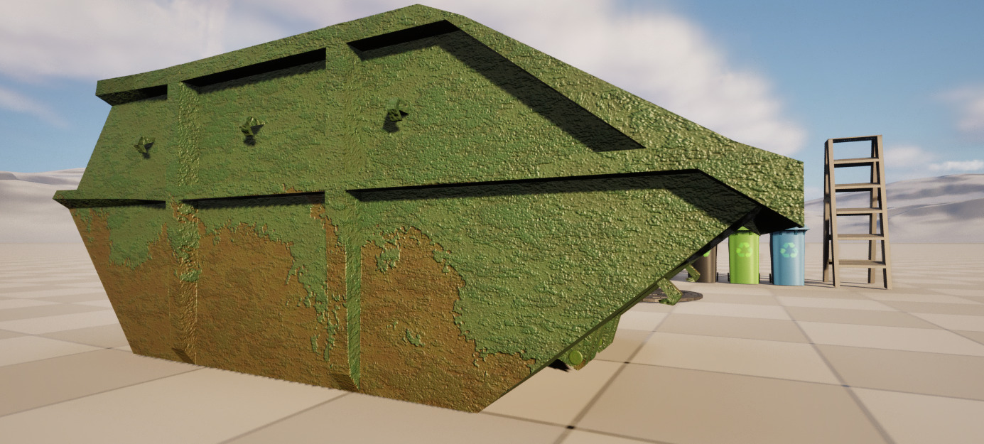 Alleyway Environment Asset Pack - Realistic Low Poly Gameready Low-poly 3D model_11