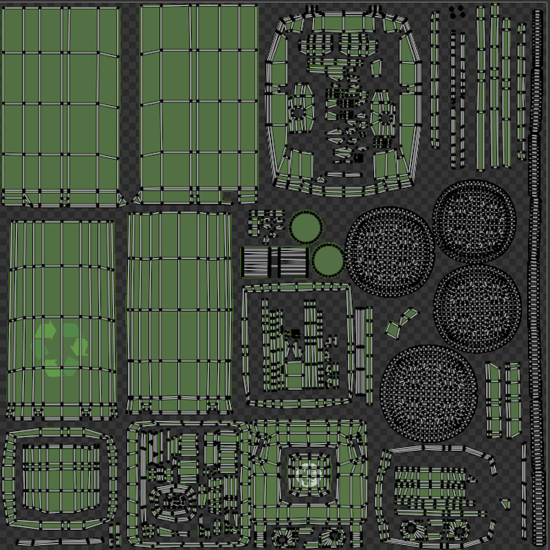 Alleyway Environment Asset Pack - Realistic Low Poly Gameready Low-poly 3D model_22