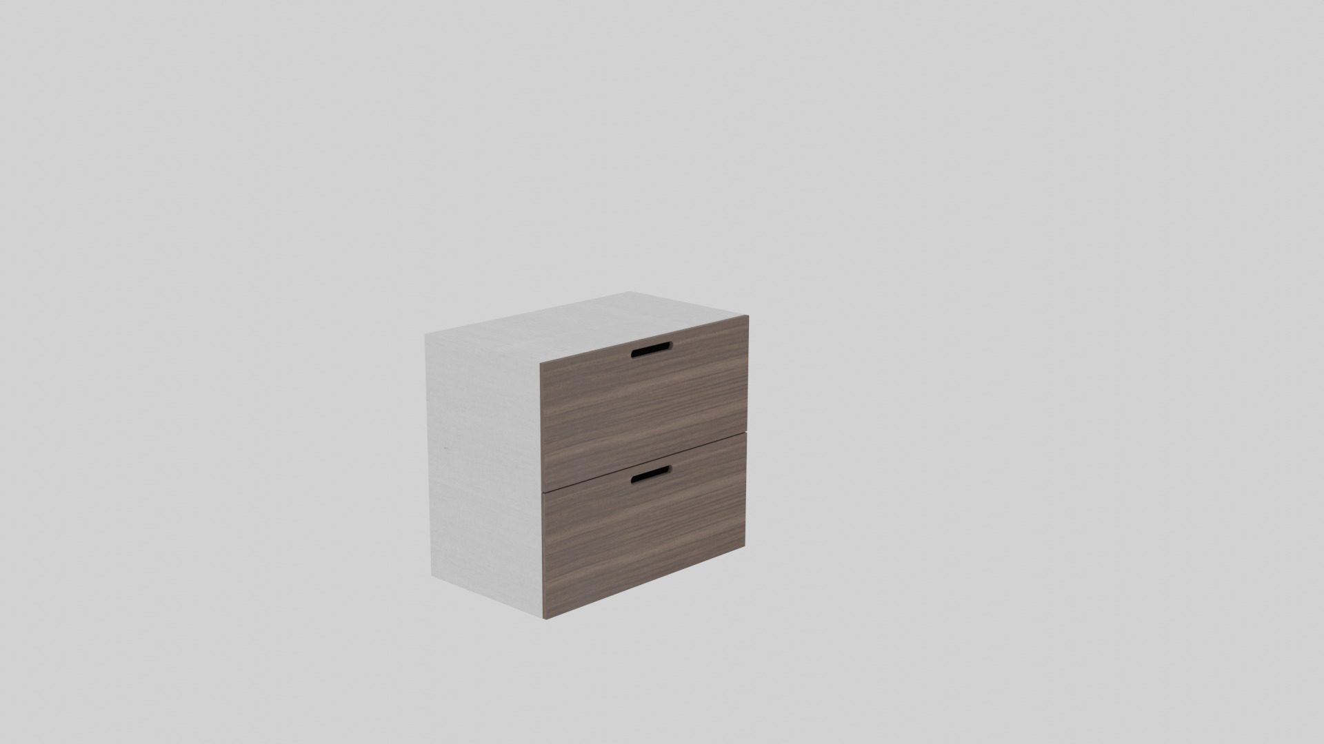 Wardrobe with Drawers 3D Model Low-poly 3D model_3