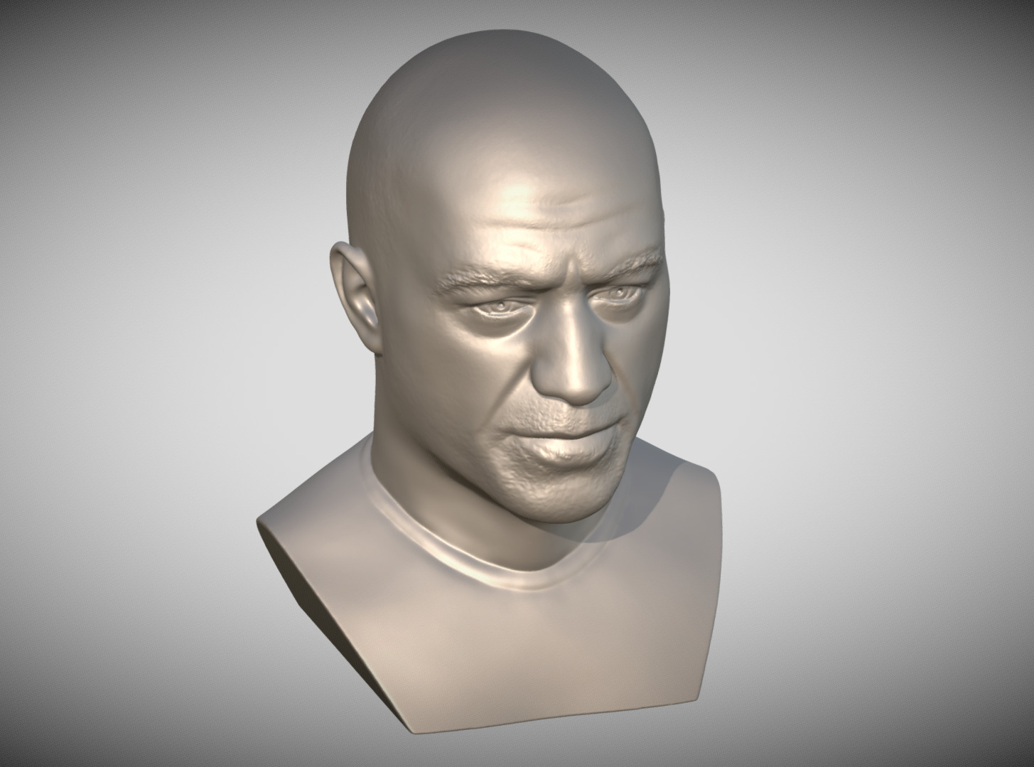 Joe Rogan bust 3D print model_10