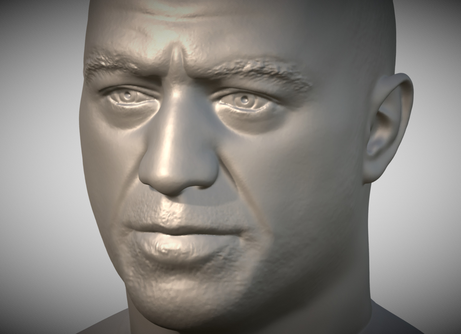 Joe Rogan bust 3D print model_15