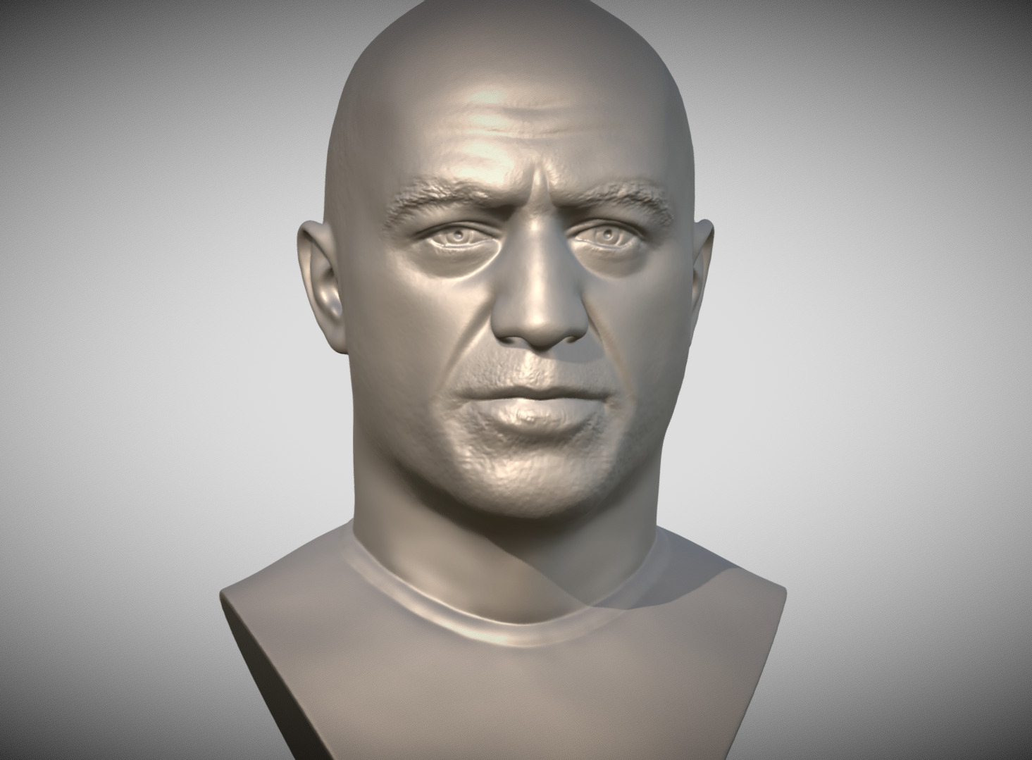 Joe Rogan bust 3D print model_9
