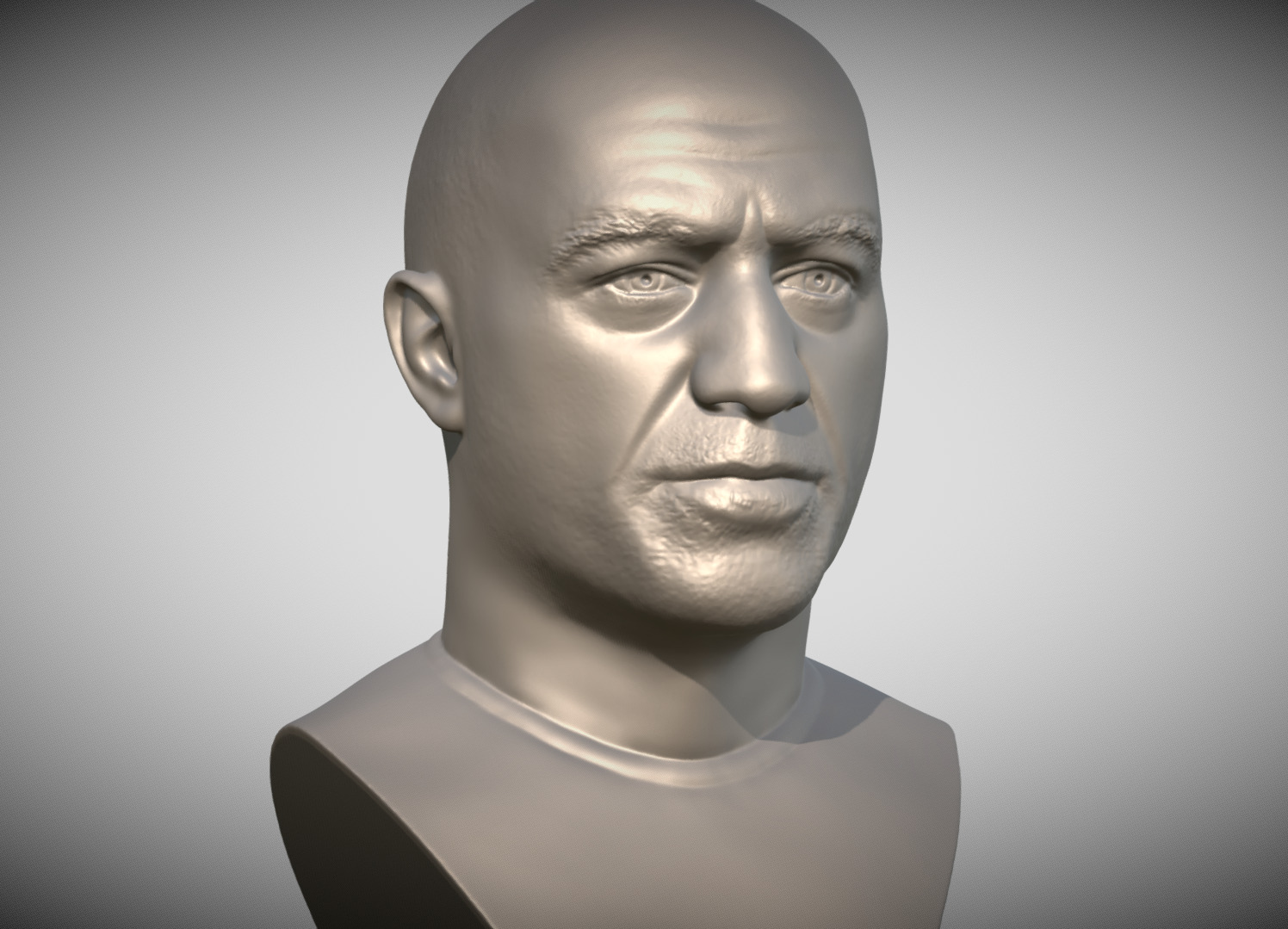 Joe Rogan bust 3D print model_8
