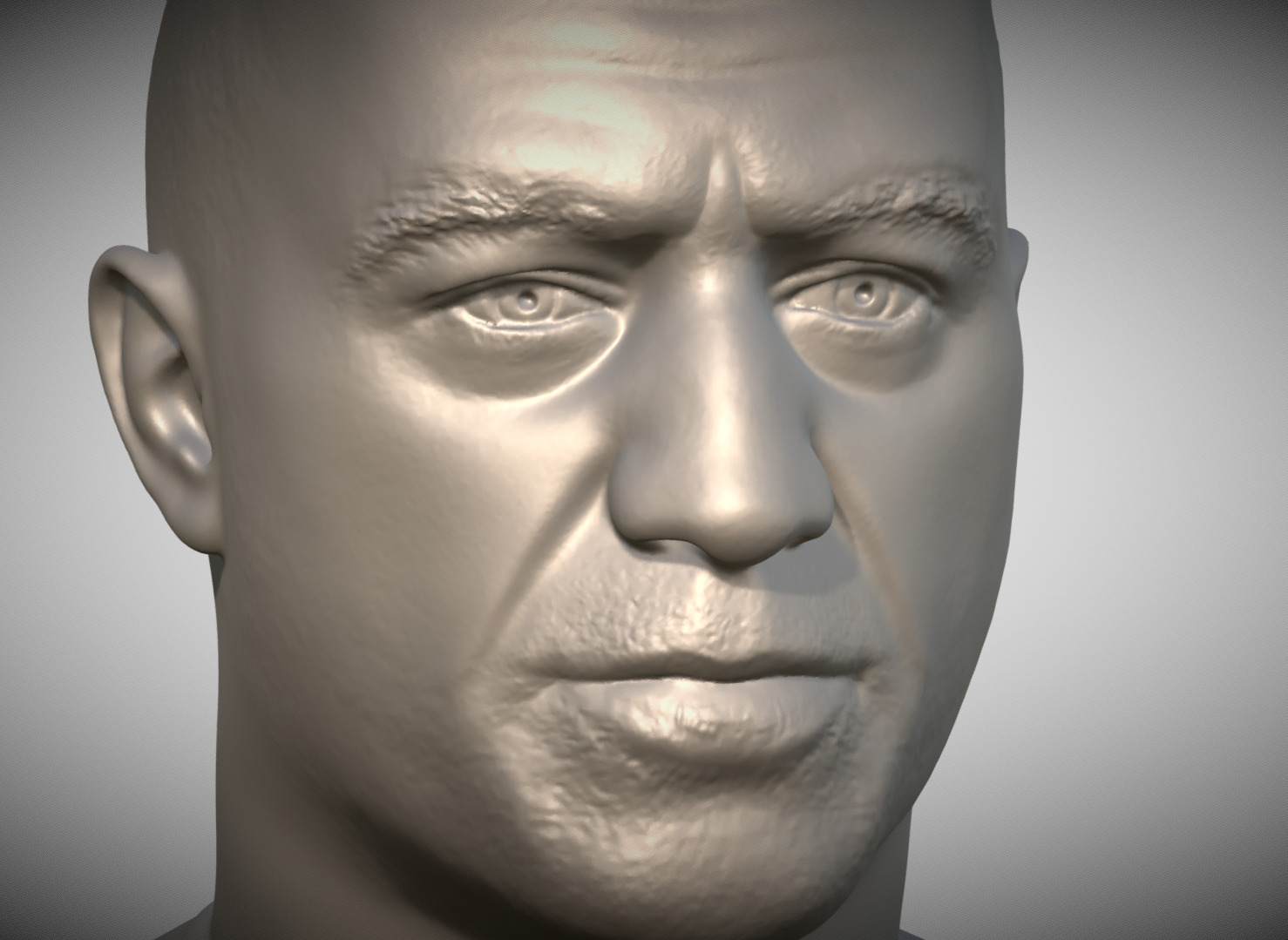 Joe Rogan bust 3D print model_14