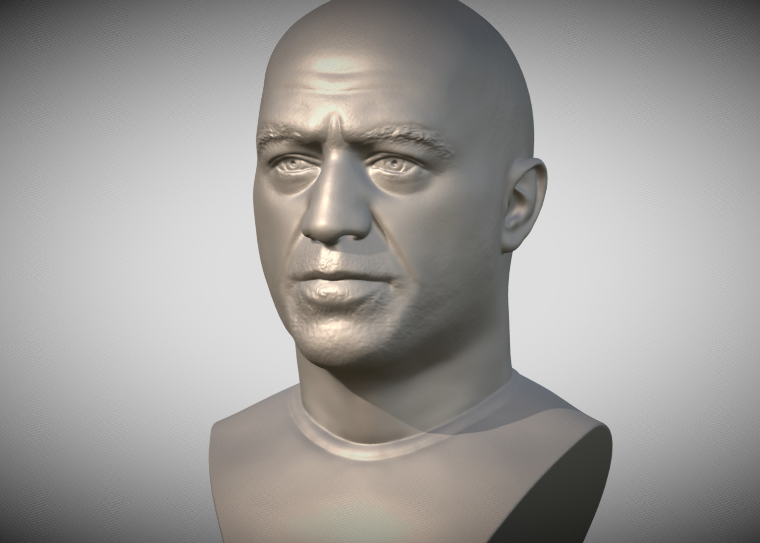 Joe Rogan bust 3D print model_1