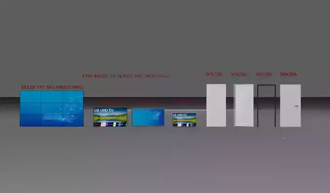 3D Furniture Pack for Fair and Exhibition Stands