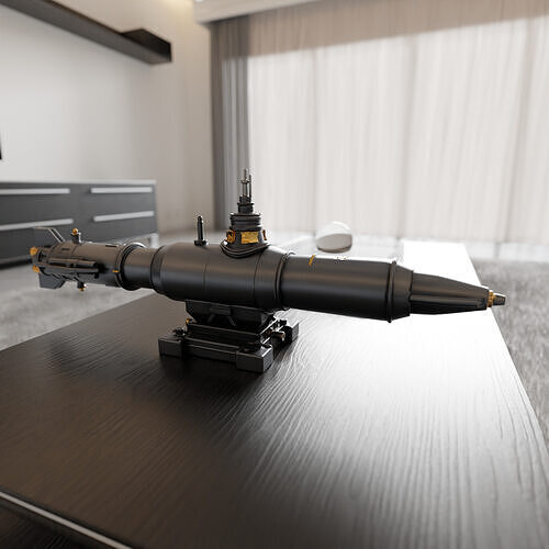 submarine 3D print model