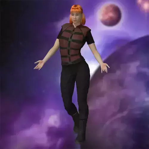 Peacekeeper Commando for La Femme 2 for Poser 3D model