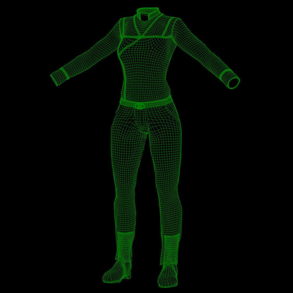 Army Of Light Uniform for La Femme 2 for Poser 3D model_6