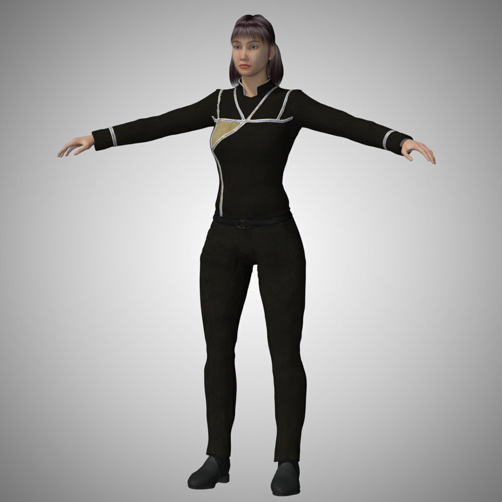 Army Of Light Uniform for La Femme 2 for Poser 3D model_3