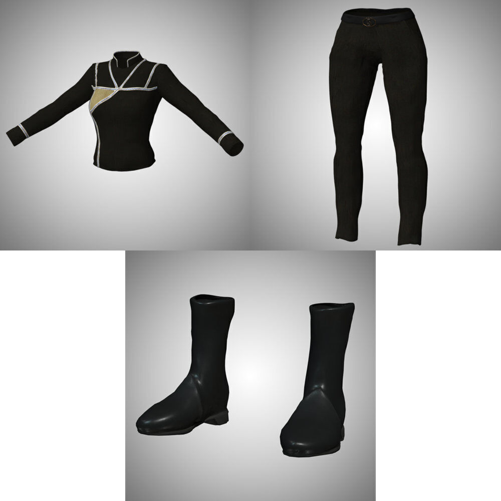 Army Of Light Uniform for La Femme 2 for Poser 3D model_5