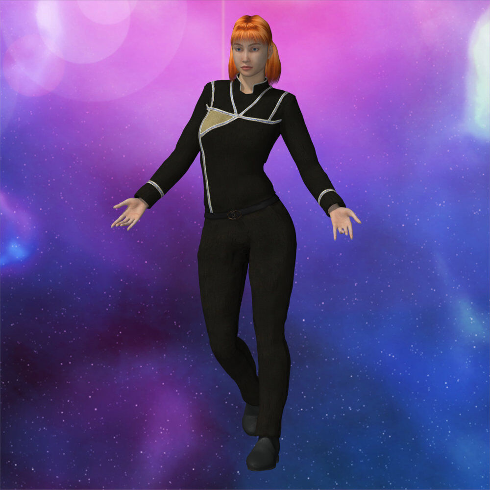 Army Of Light Uniform for La Femme 2 for Poser 3D model_2
