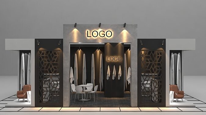 modern-wooden-towel-stand-with-anthracite-detail Low-poly 3D model