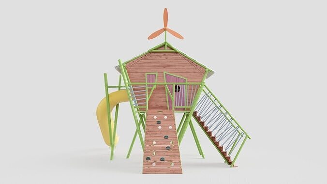 SUZANA CADAVAL - Cabana Cheval Colorida 3D model