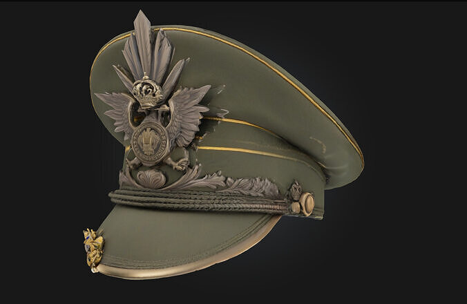 Imperial Commanders Cap  Authority Forged in Legacy 3D model
