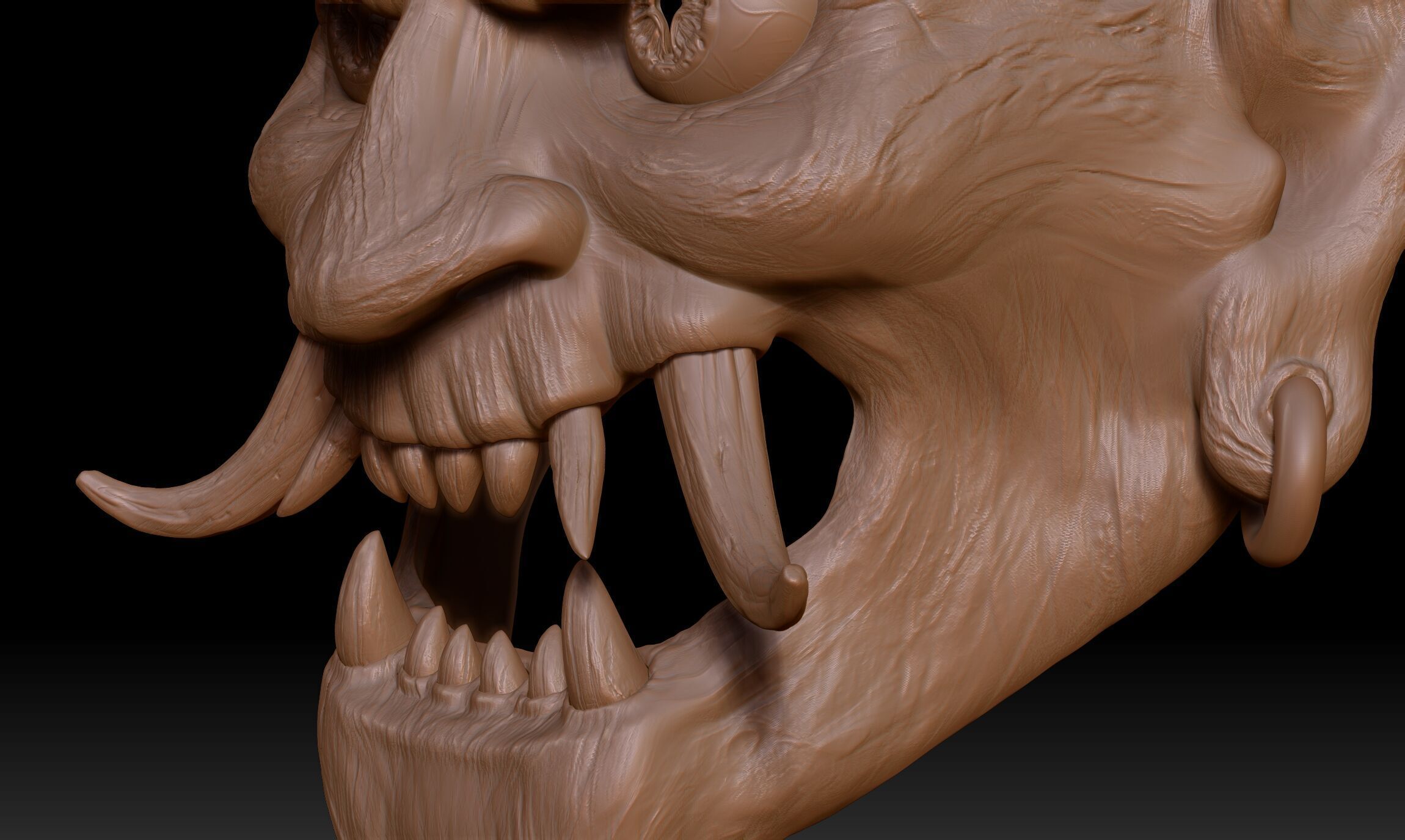 Oni Mask - Japanese Demon  3D print model_16