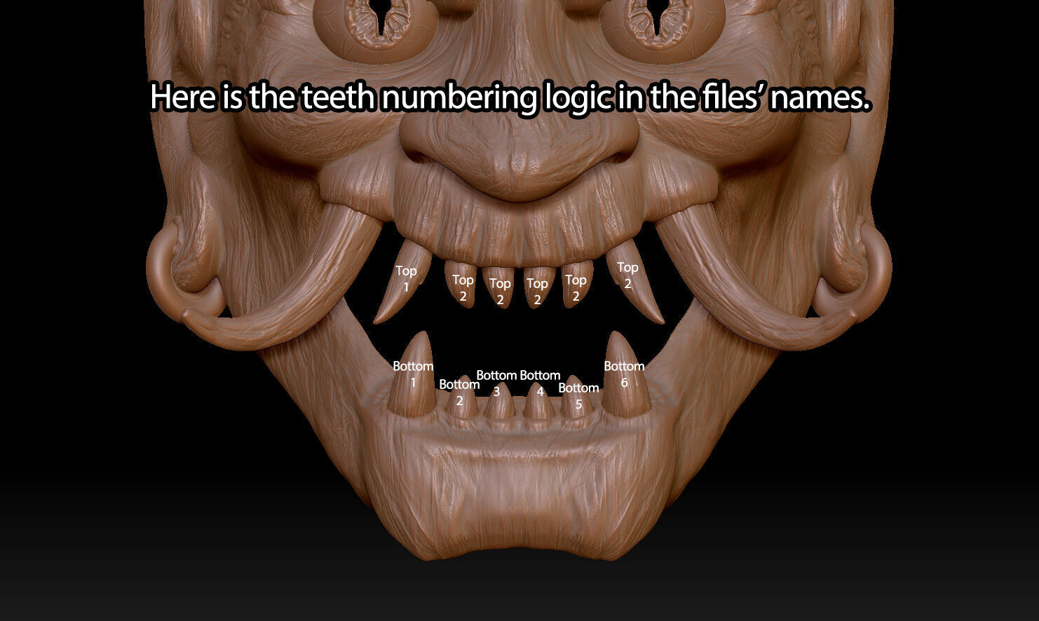 Oni Mask - Japanese Demon  3D print model_17