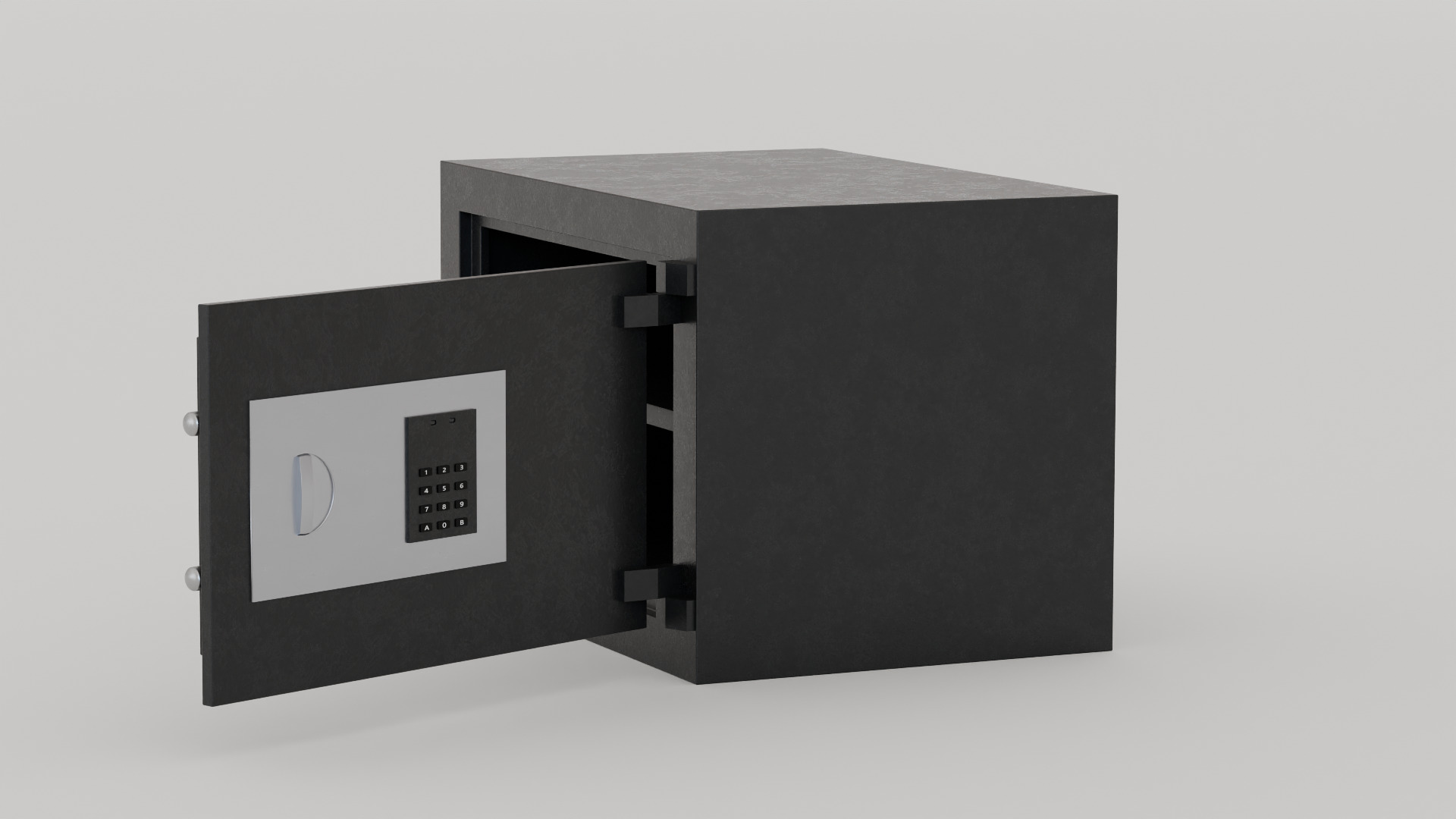 Digital safe locker Free low-poly 3D model_3