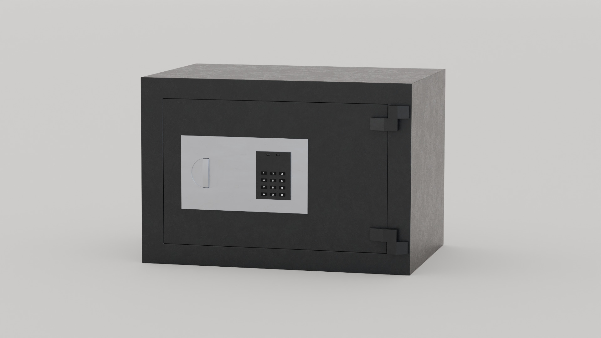 Digital safe locker Free low-poly 3D model_1