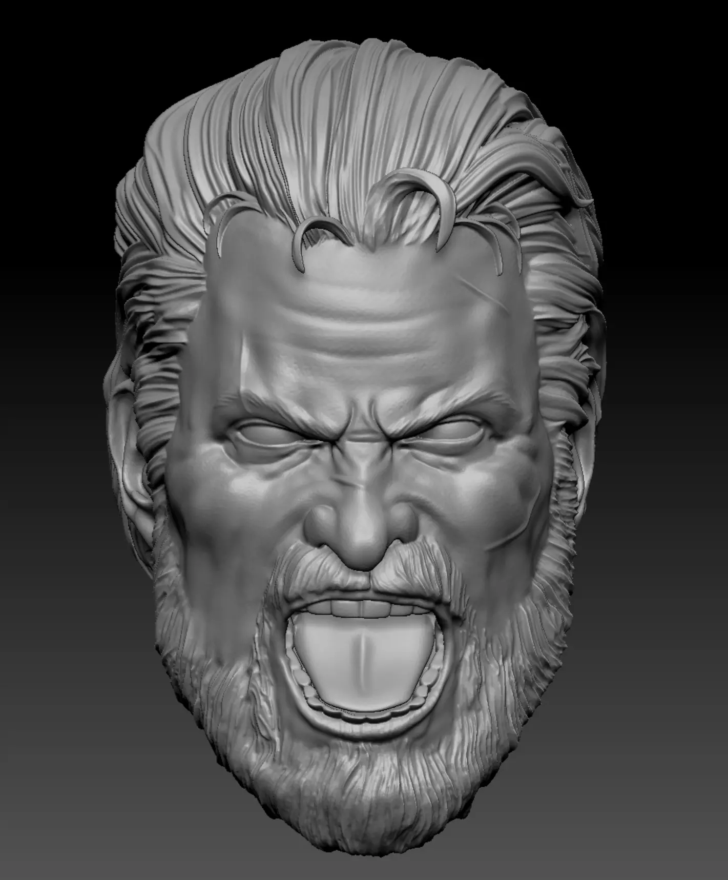Head punisher angry for figures 3D print model