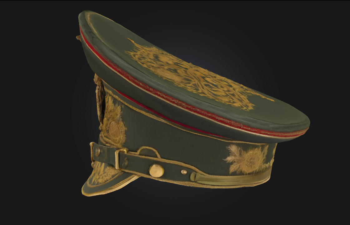 Royal Emblem Cap  A Crown of Duty and Distinction 3D model_5