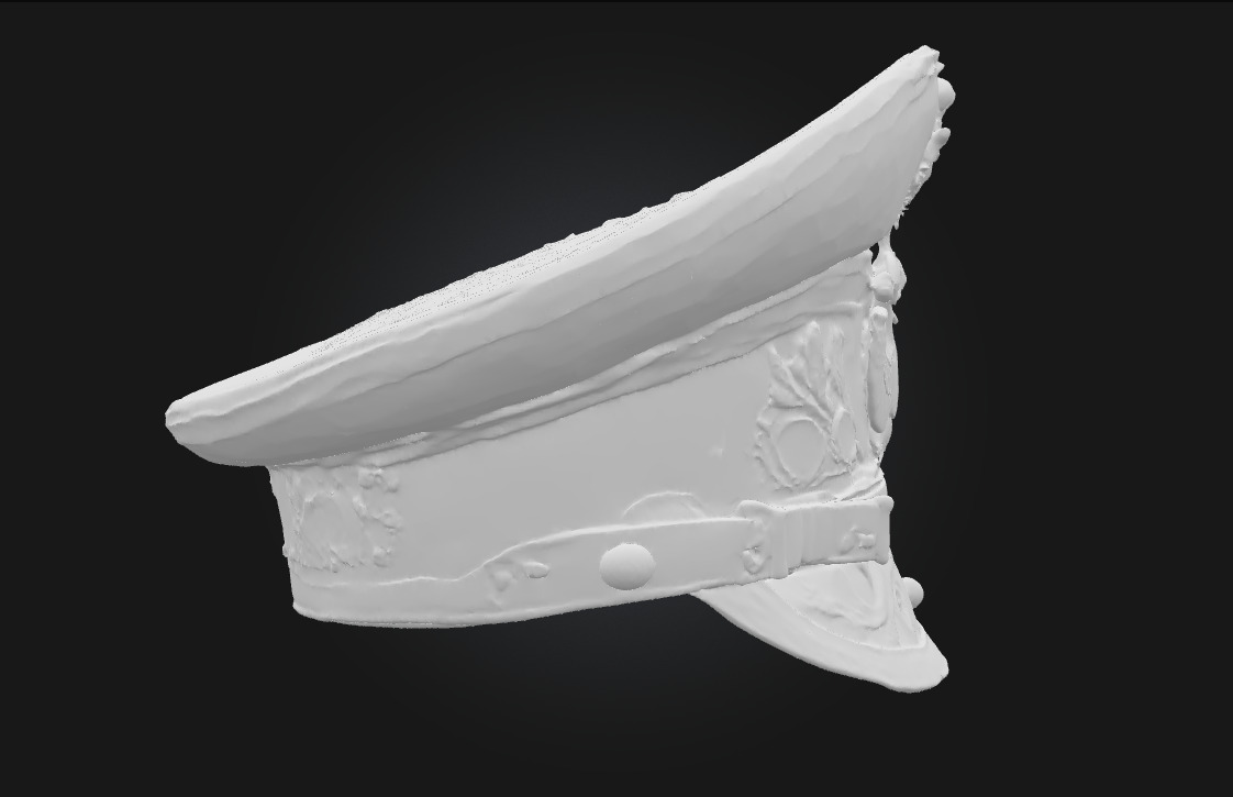 Royal Emblem Cap  A Crown of Duty and Distinction 3D model_7