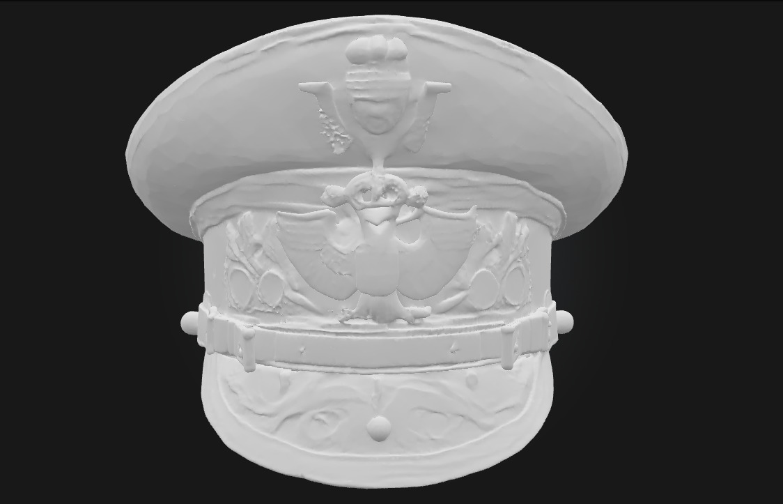 Royal Emblem Cap  A Crown of Duty and Distinction 3D model_6