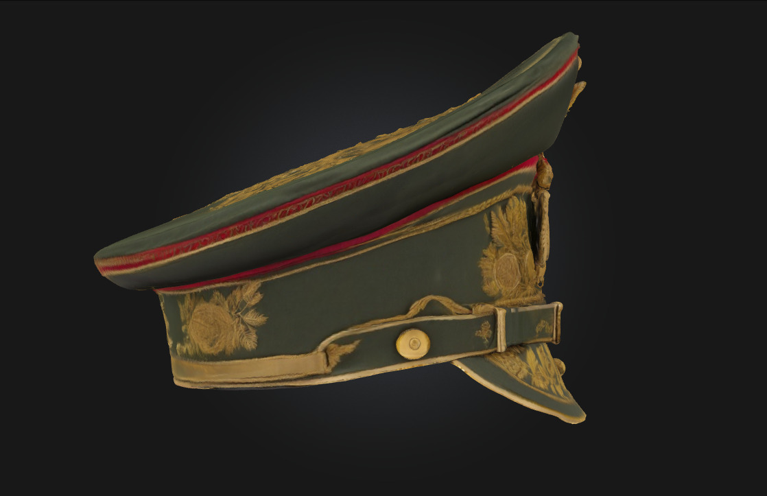Royal Emblem Cap  A Crown of Duty and Distinction 3D model_3