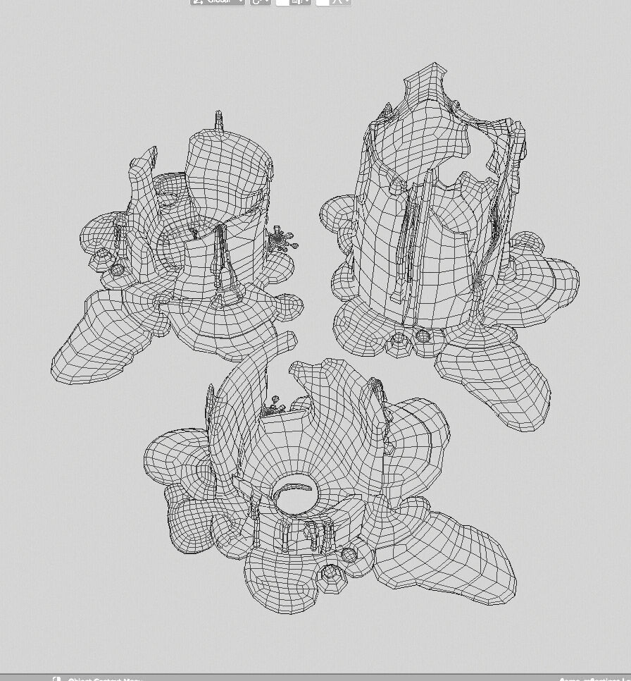 Molten Candle Complete Life Cycle - Burn Stages - Cylindrical B Low-poly 3D model_8