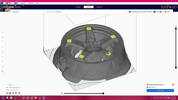 WHEEL CAR 3 FF stl 3D print model
