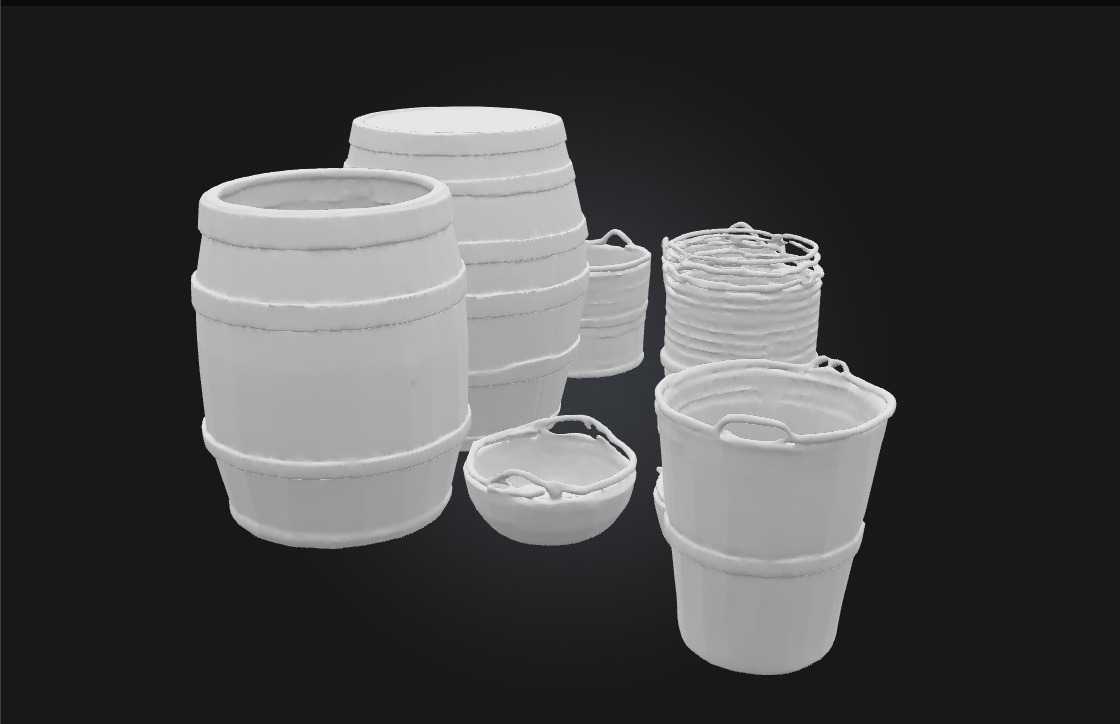 Barrels and Baskets Everyday Storage of a Bygone Era 3D model_5