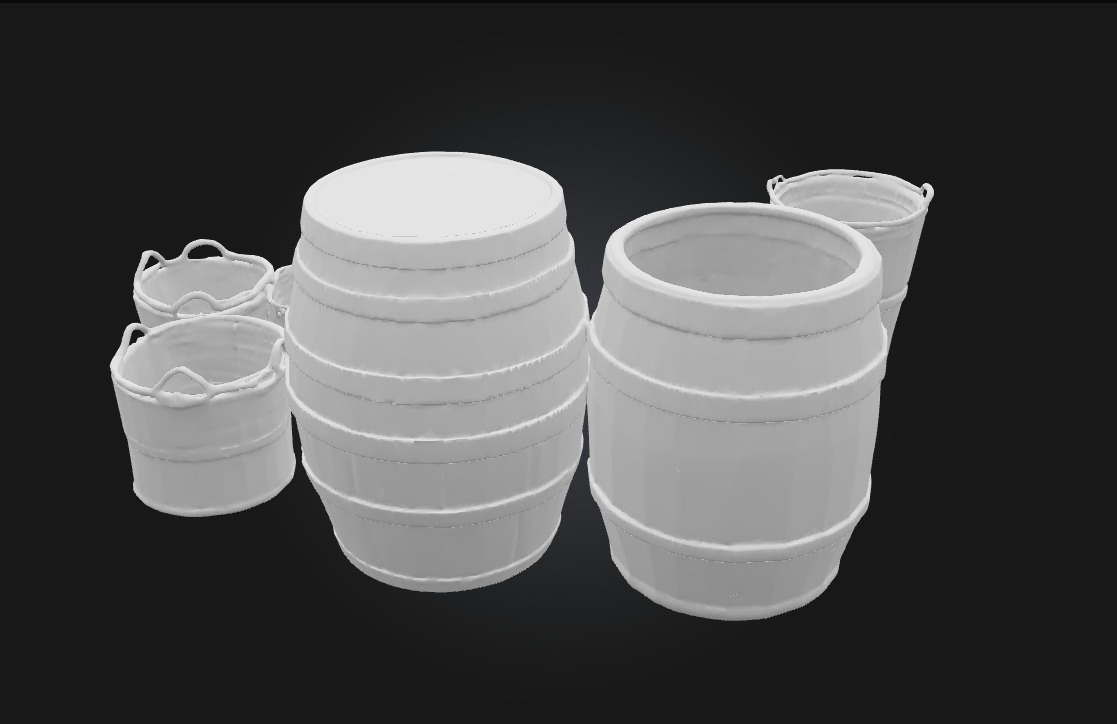 Barrels and Baskets Everyday Storage of a Bygone Era 3D model_6