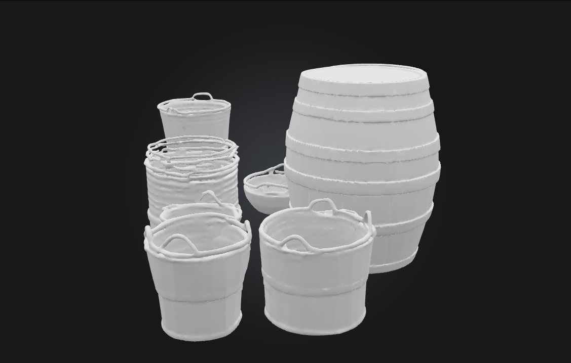 Barrels and Baskets Everyday Storage of a Bygone Era 3D model_7