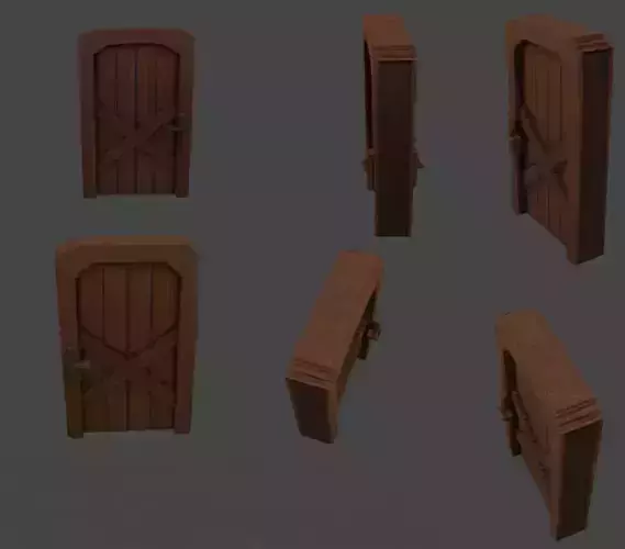 Low poly door