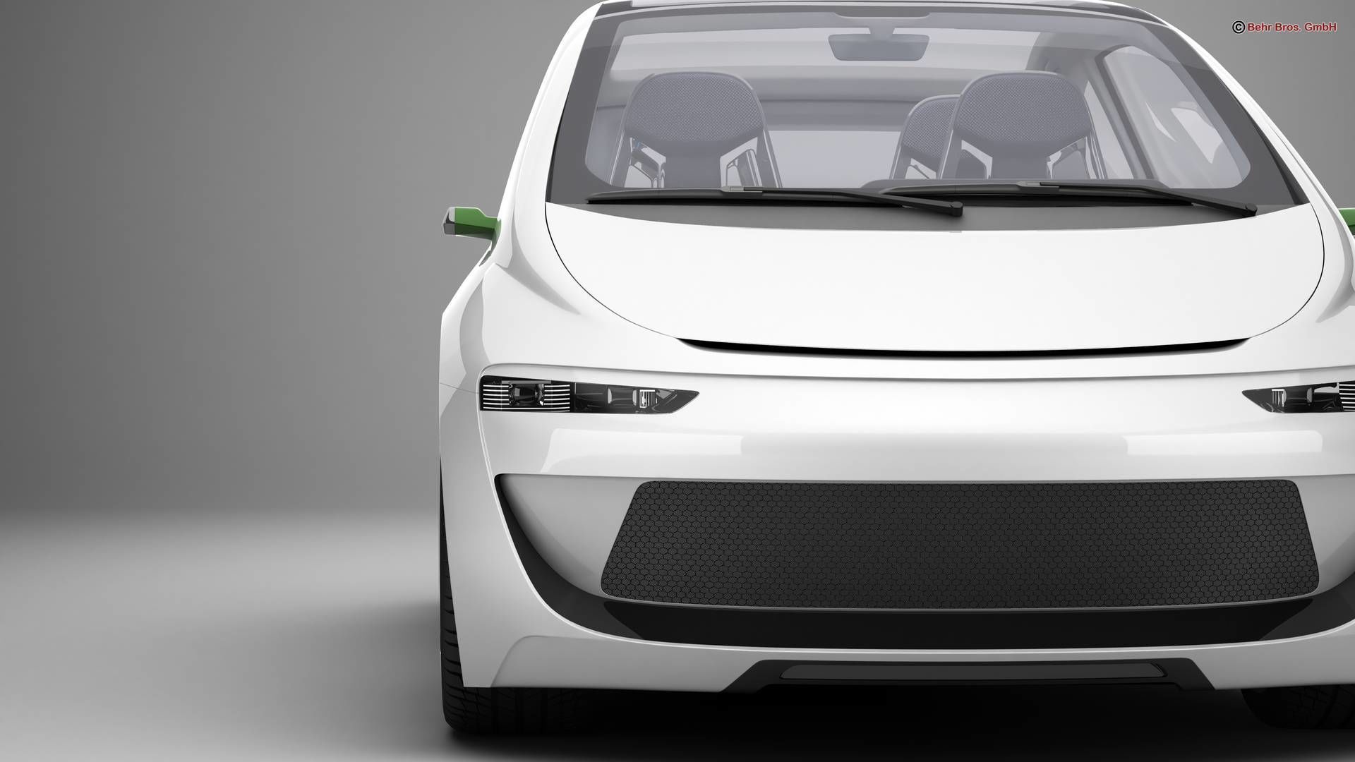 Generic Future EV Compact Car 3D model_7