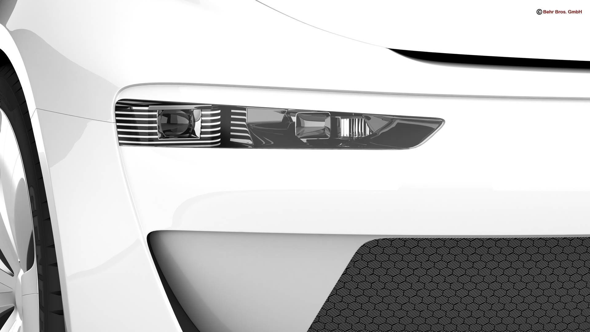 Generic Future EV Compact Car 3D model_9