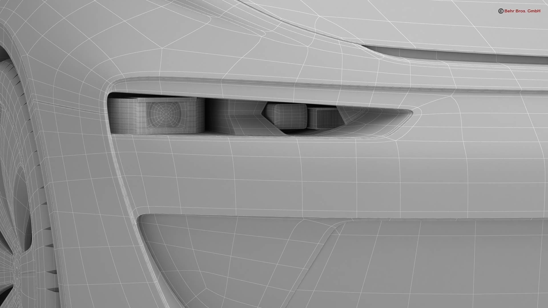 Generic Future EV Compact Car 3D model_24