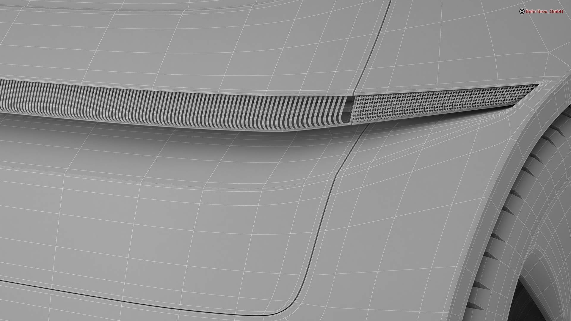 Generic Future EV Compact Car 3D model_25