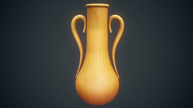 Stylized Jar Low-poly 3D model
