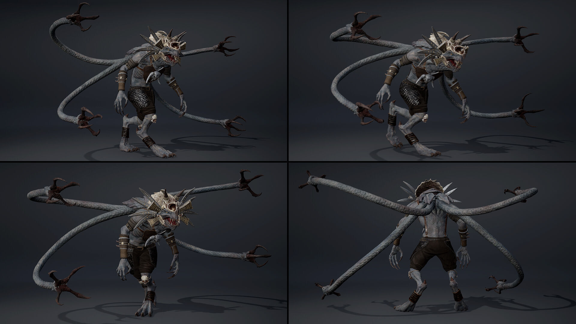 Ghost Mage Tentacle Low-poly 3D model_19