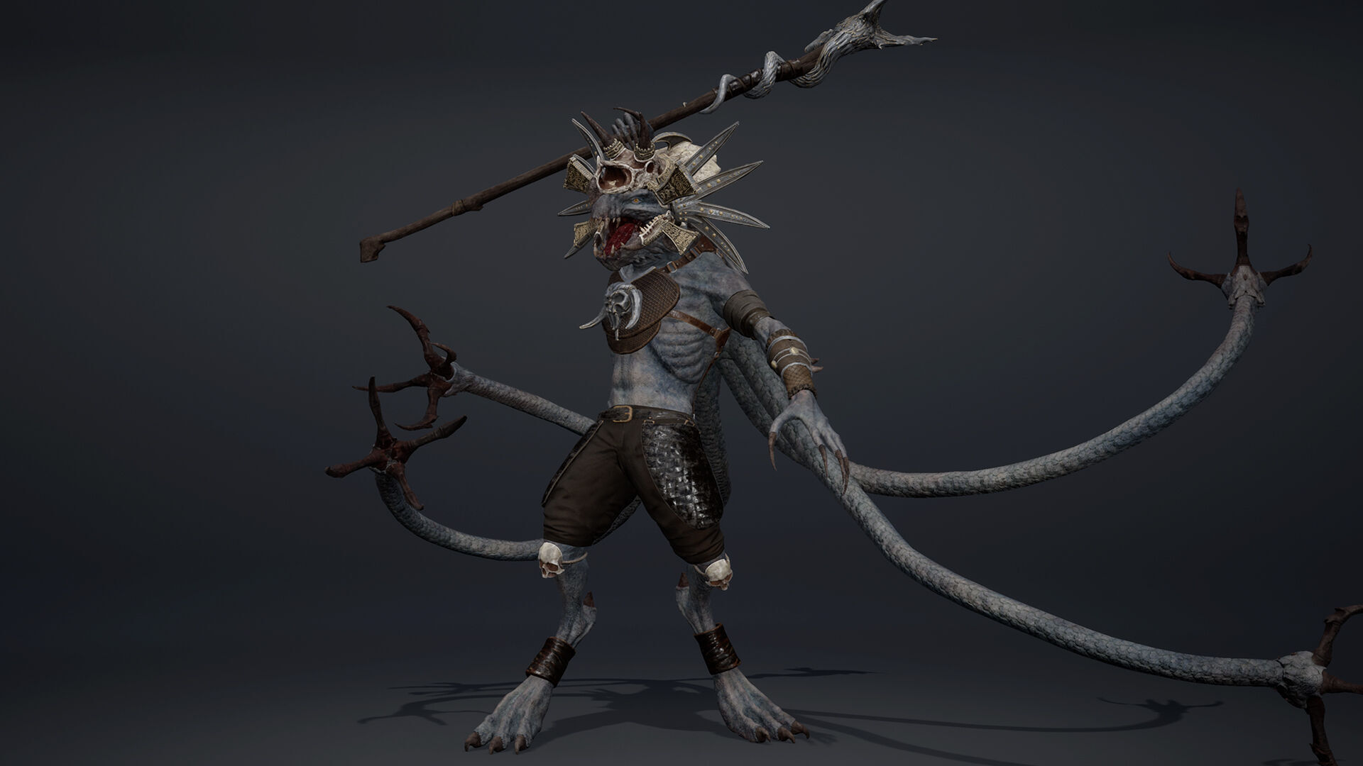 Ghost Mage Tentacle Low-poly 3D model_15