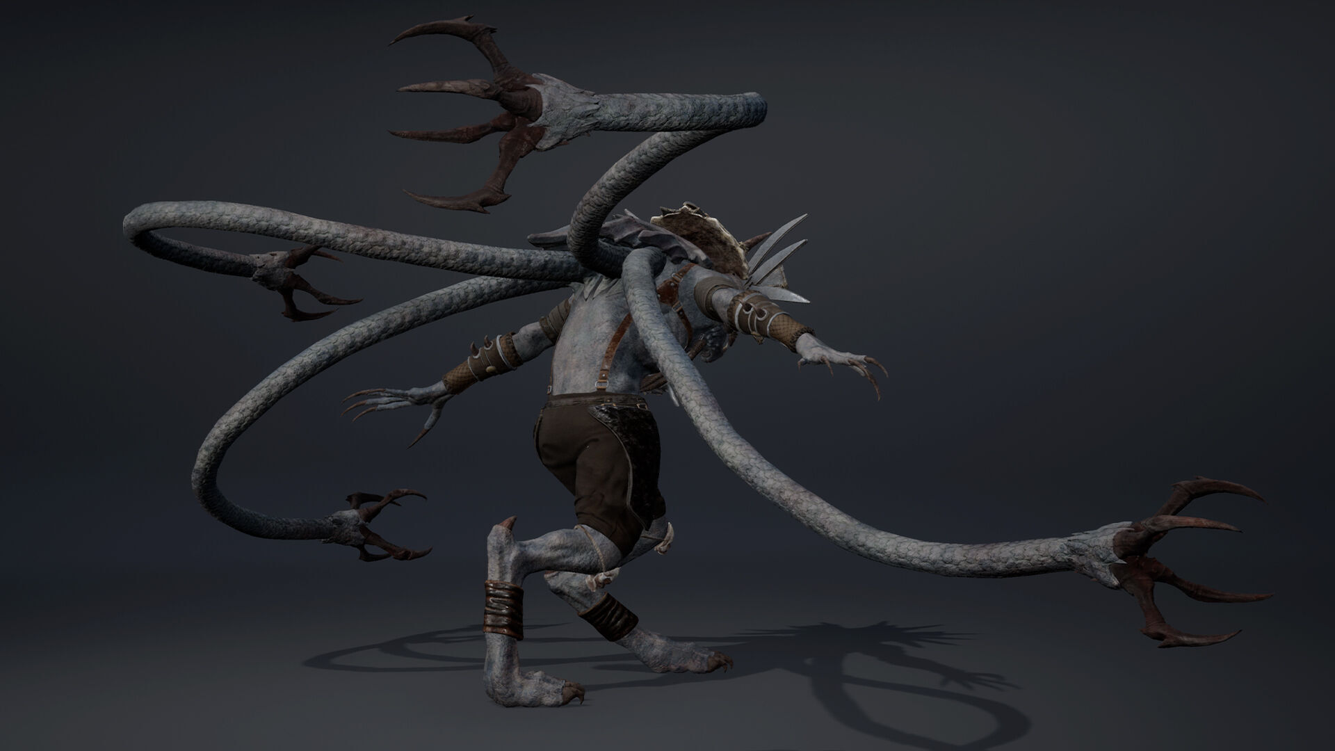Ghost Mage Tentacle Low-poly 3D model_20