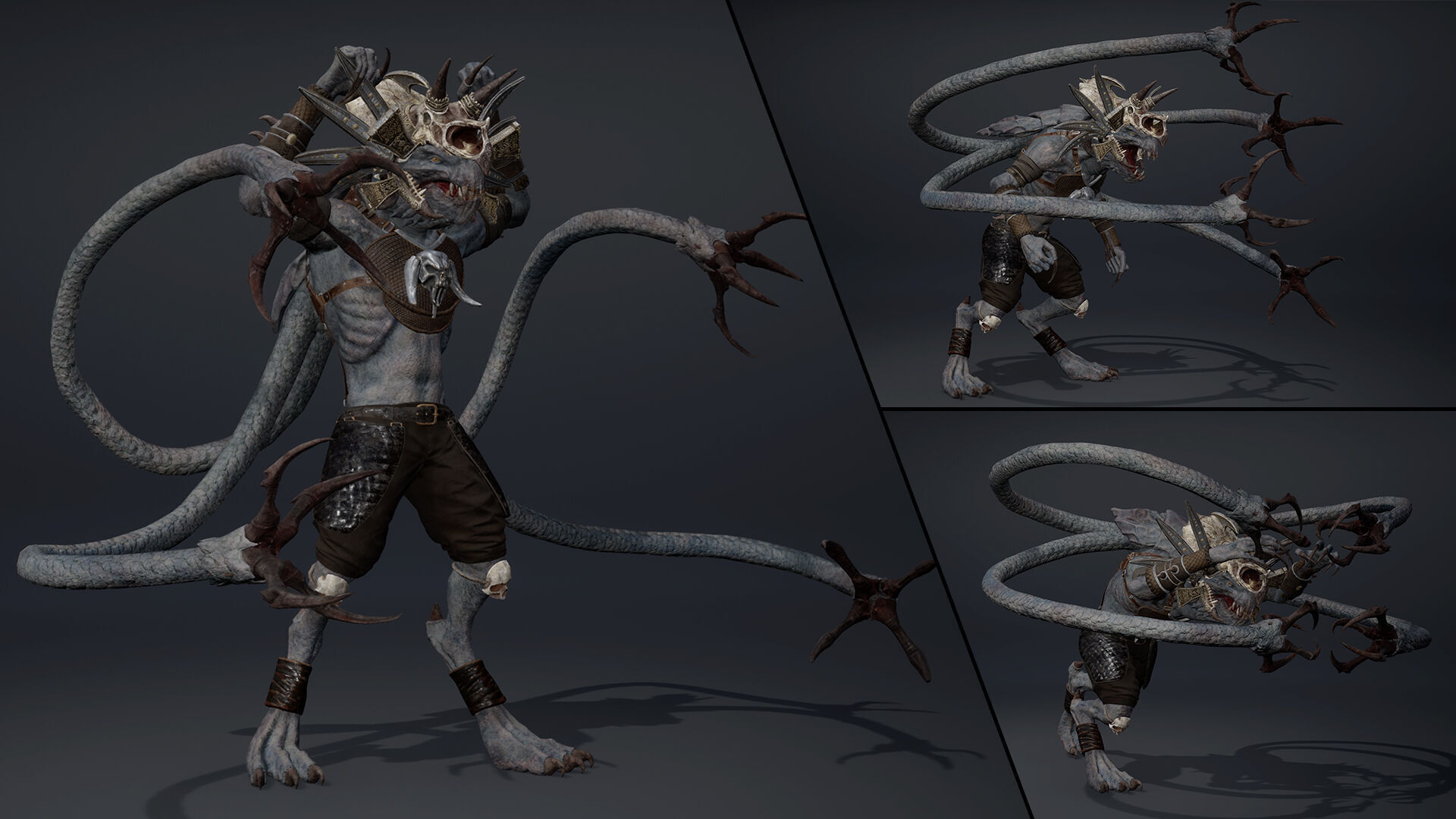 Ghost Mage Tentacle Low-poly 3D model_6