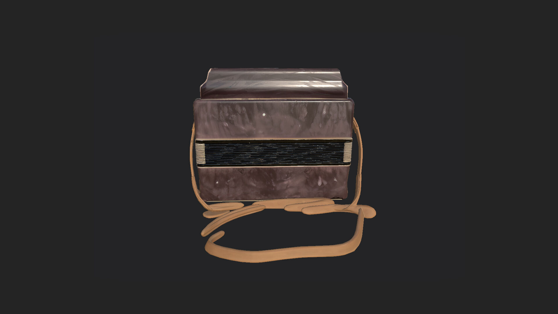 Accordion3D Model 008 Low-poly 3D model_6