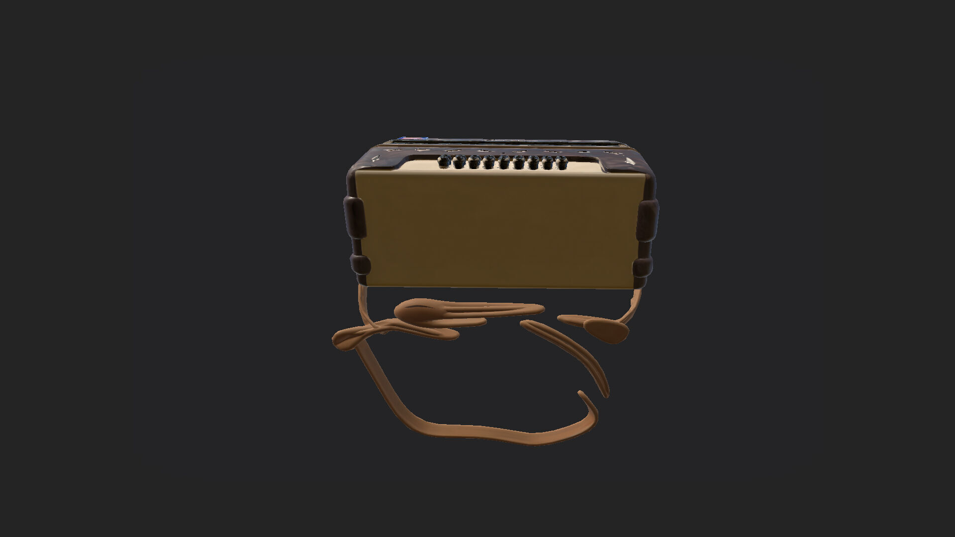 Accordion3D Model 008 Low-poly 3D model_11