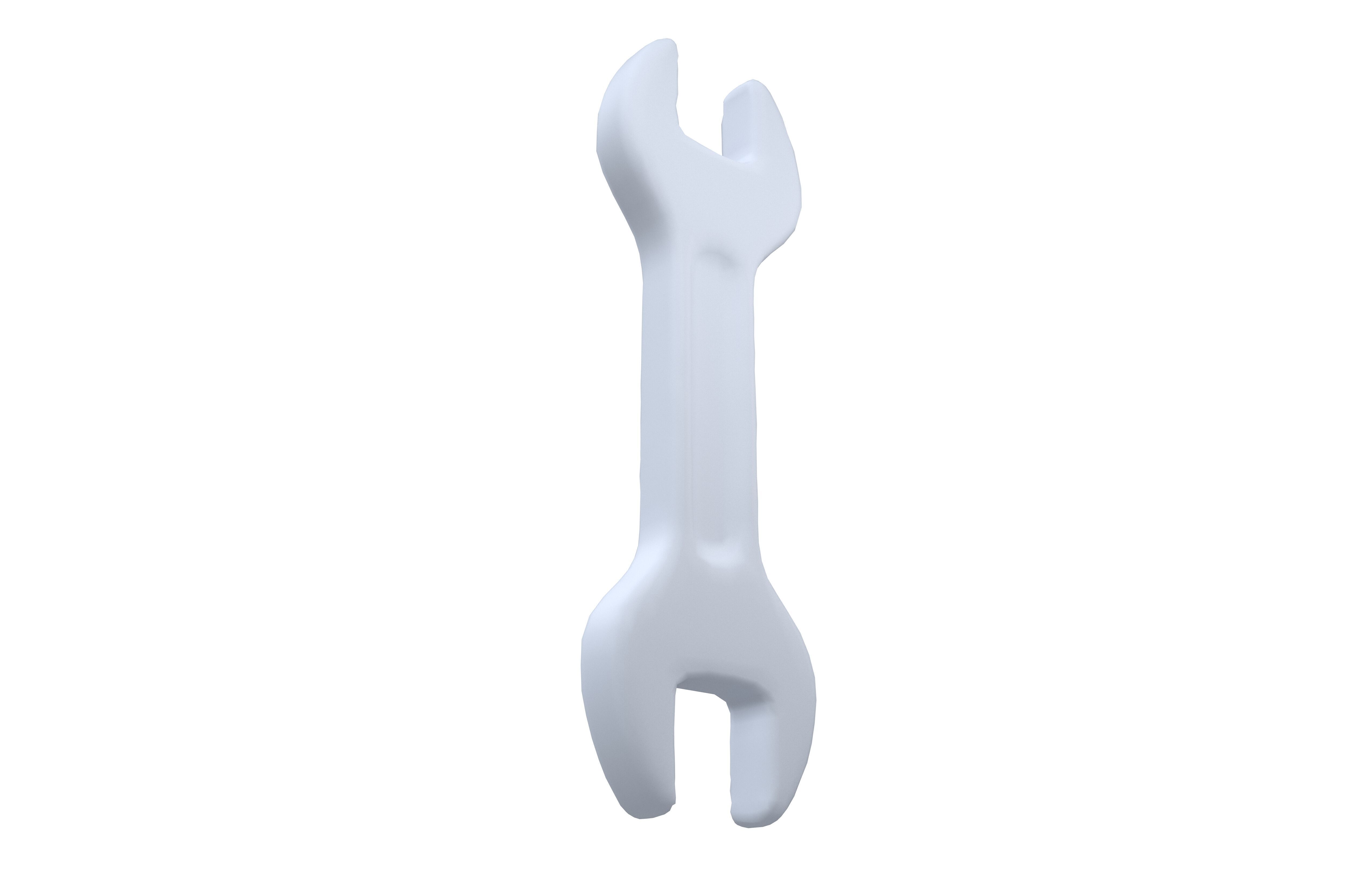Cartoon Wrench v1 001 Low-poly 3D model_3