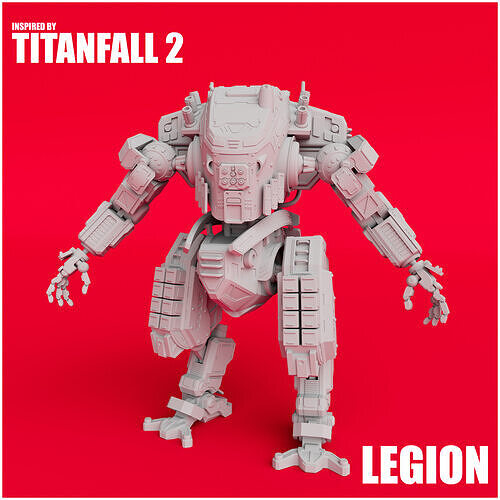 Legion inspired by Titanfall 2 Articulated 3D Printable Model 3D print model