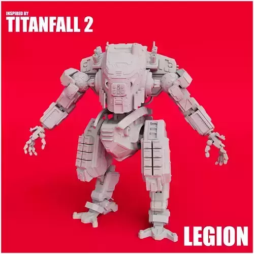 Legion inspired by Titanfall 2 Articulated 3D Printable Model